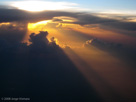 Sunset over the Amazon River